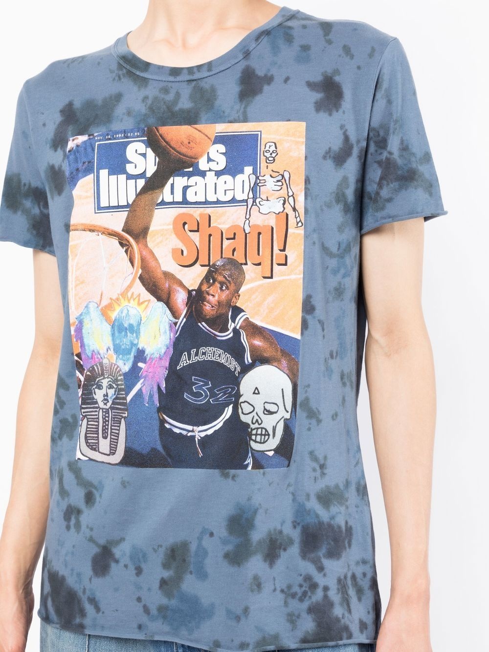 graphic print tie-dye T-shirt - 5
