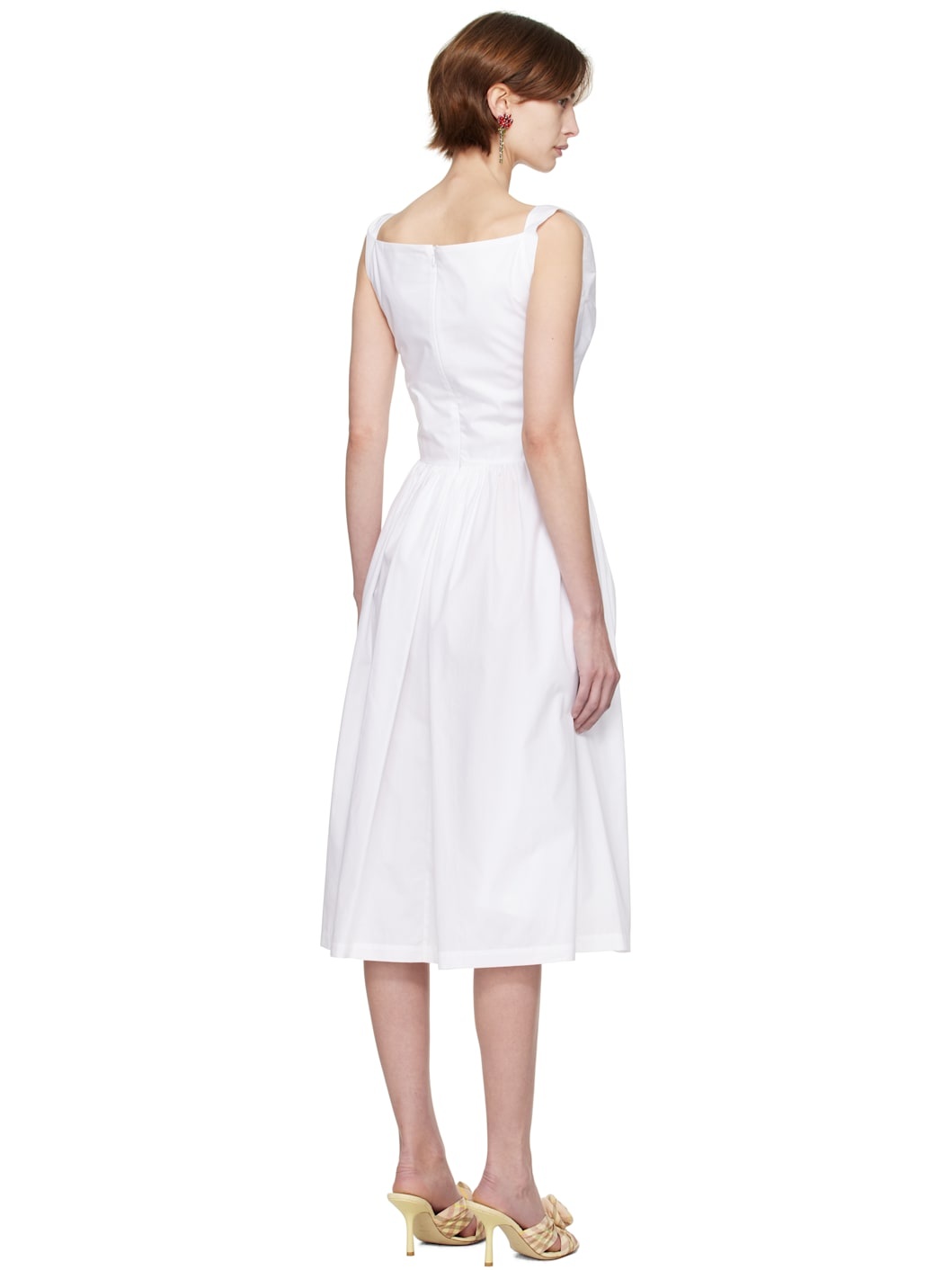 White Sunday Midi Dress - 3