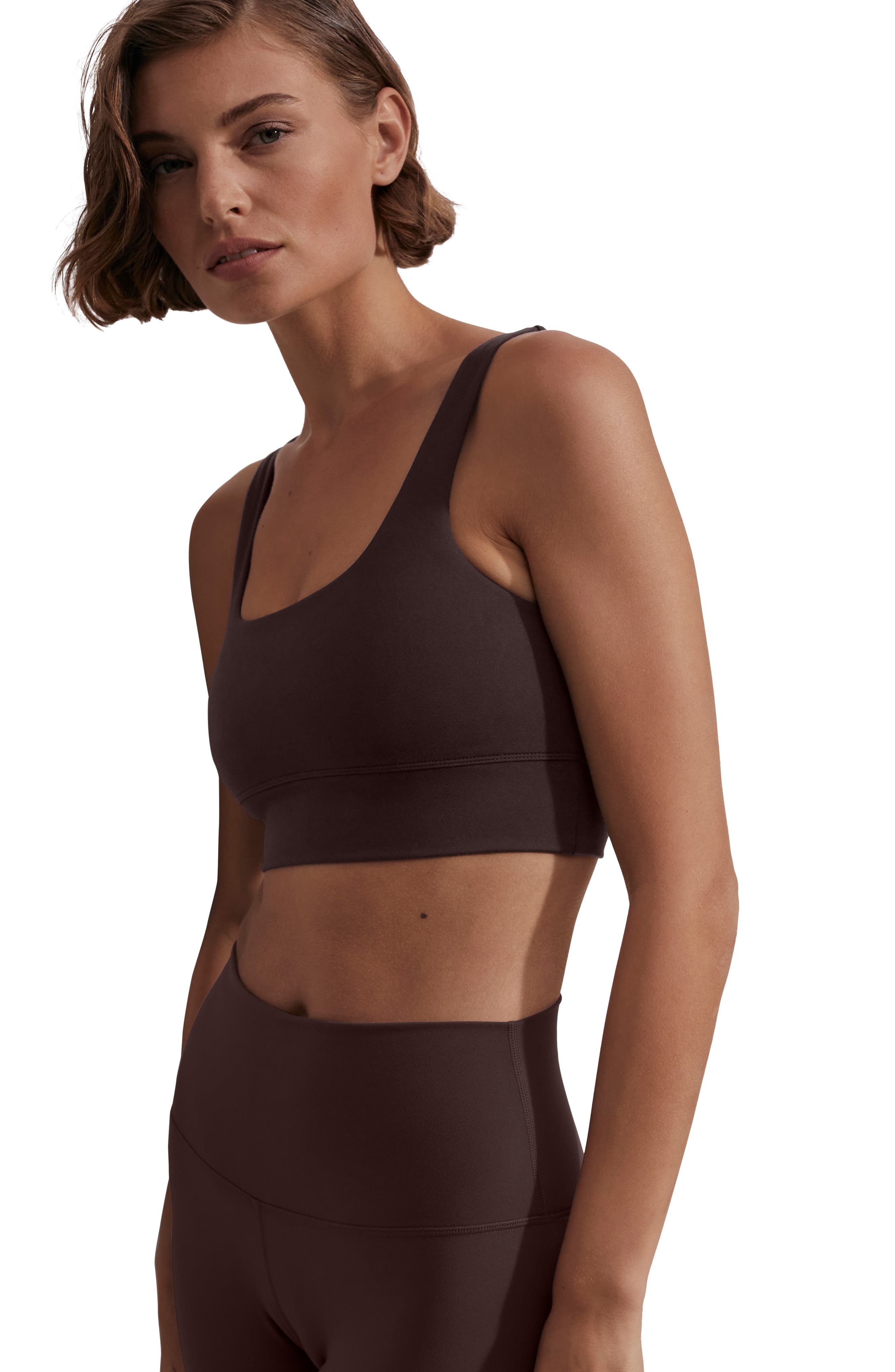 Varley FreeSoft™ Cori Sports Bra in Coffee Bean at Nordstrom - 7