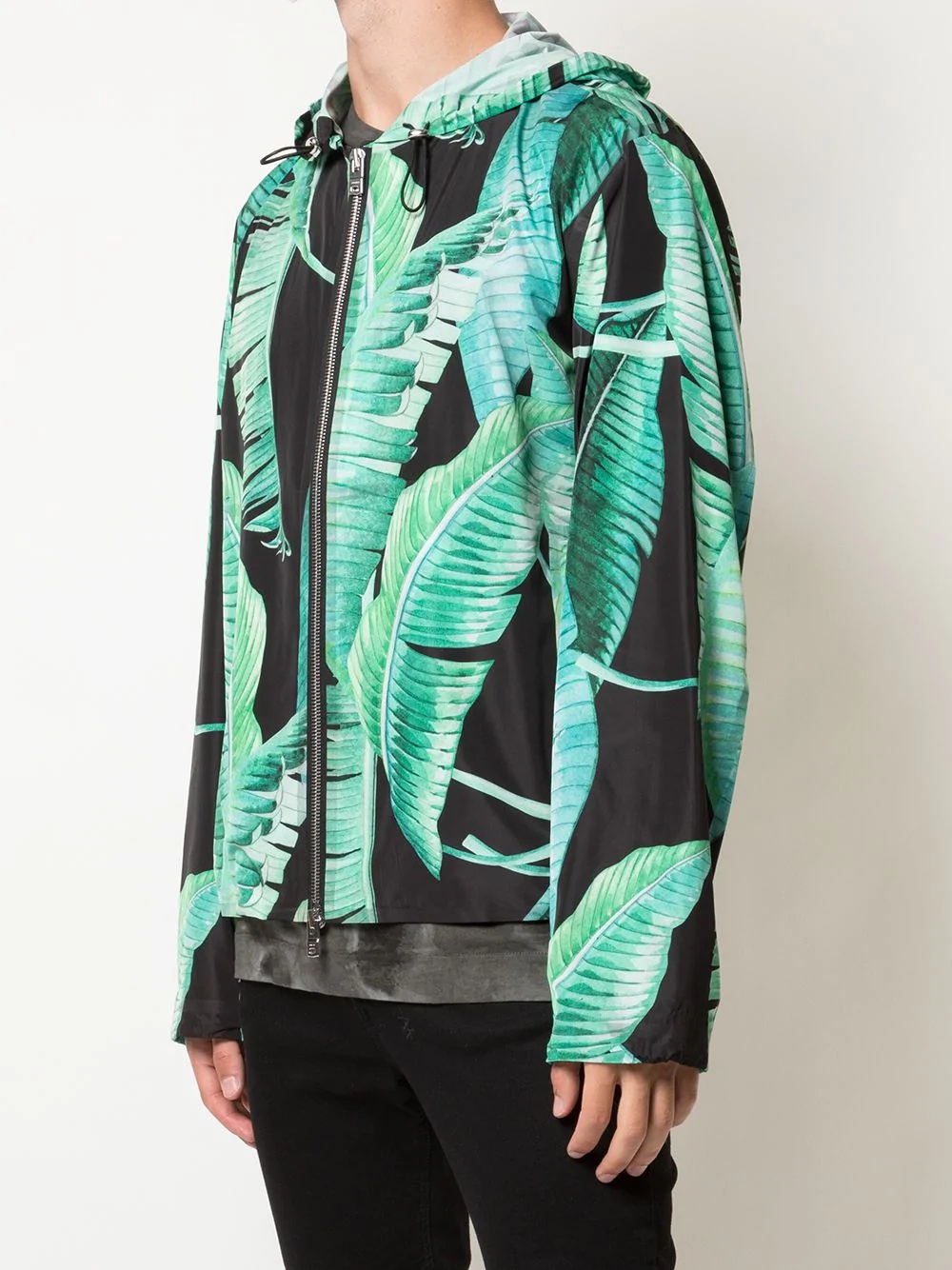 banana leaf hooded jacket - 3