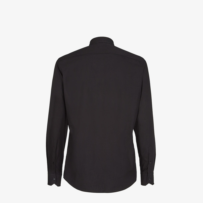 Slim-fit shirt with classic collar and long sleeves. Visible button closure. Part of the Fendi by Ma 2