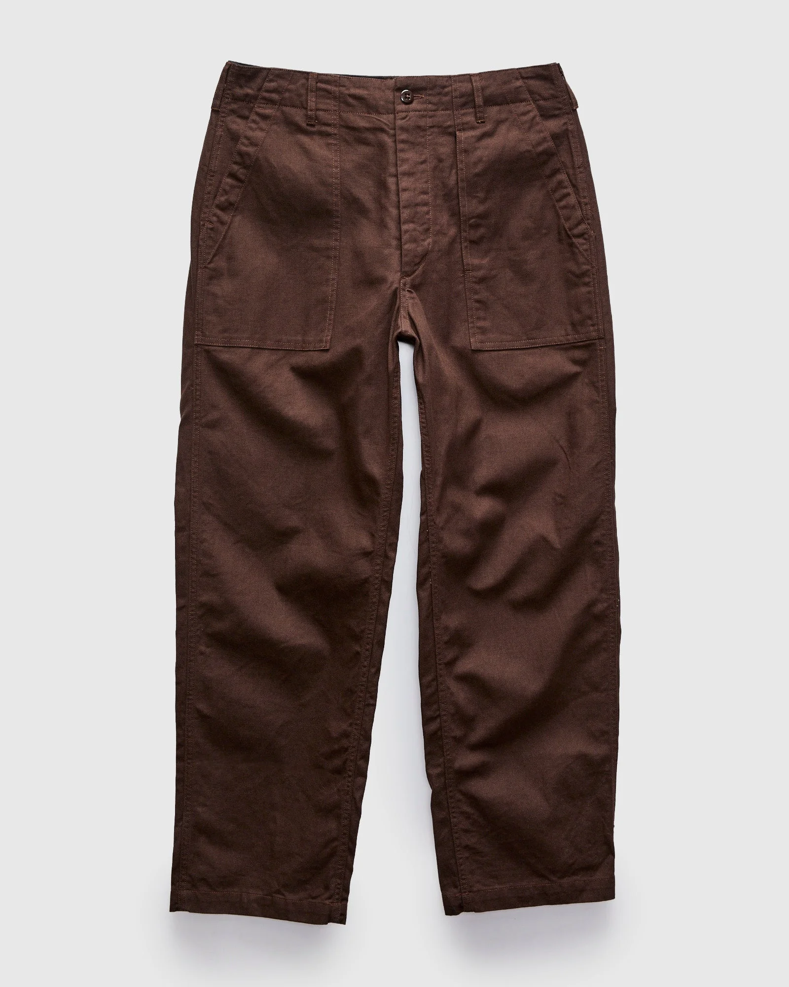 Fatigue Pants in Brown 10oz Duck Canvas - 1