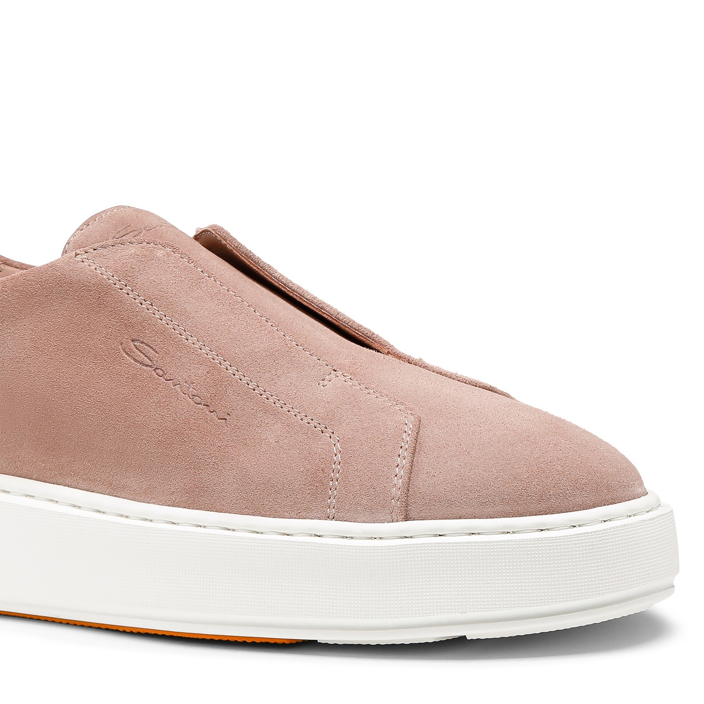 Women's pink suede slip-on sneaker - 6
