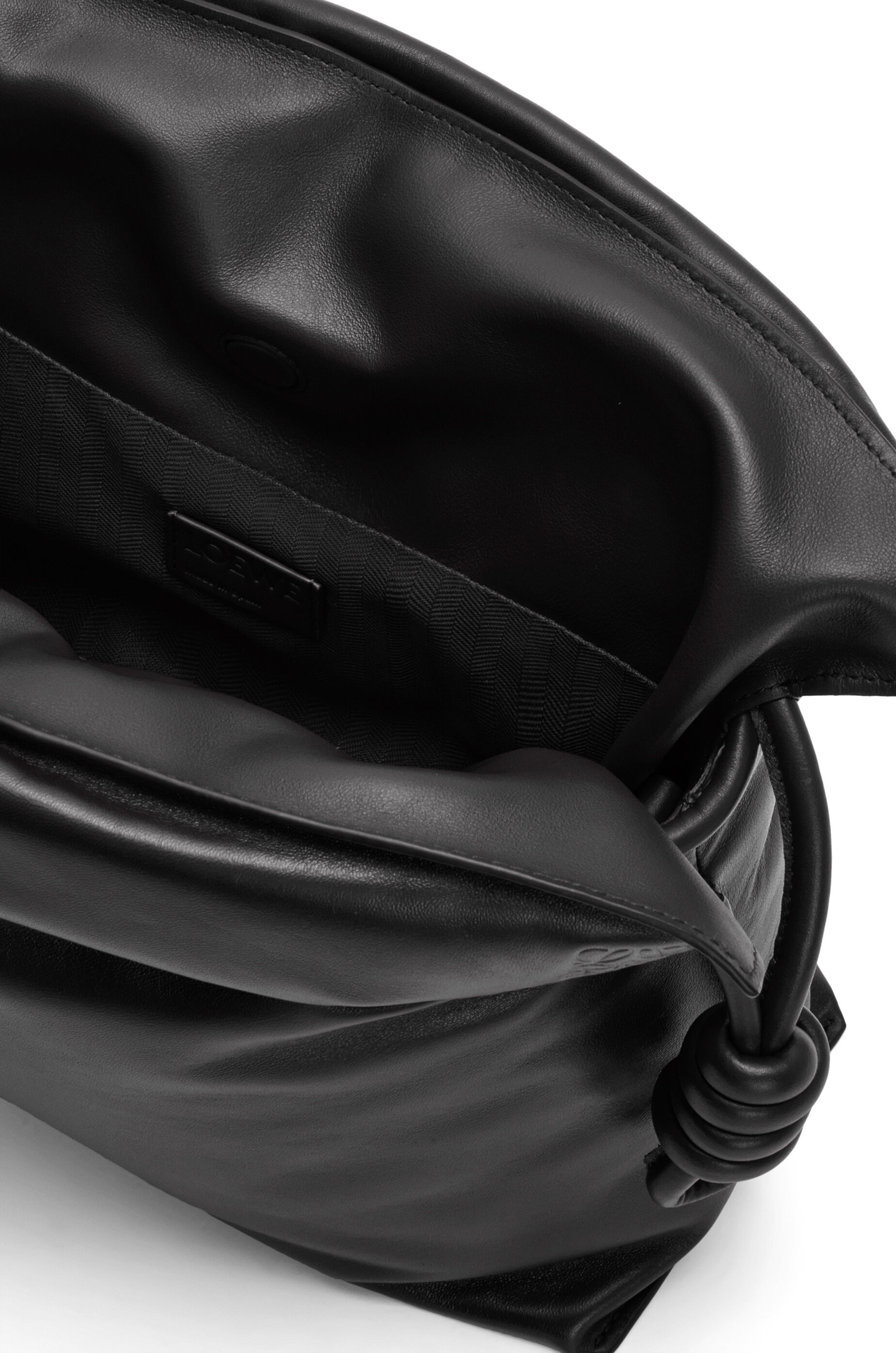 Puffer Flamenco clutch in shiny nappa calfskin - 6
