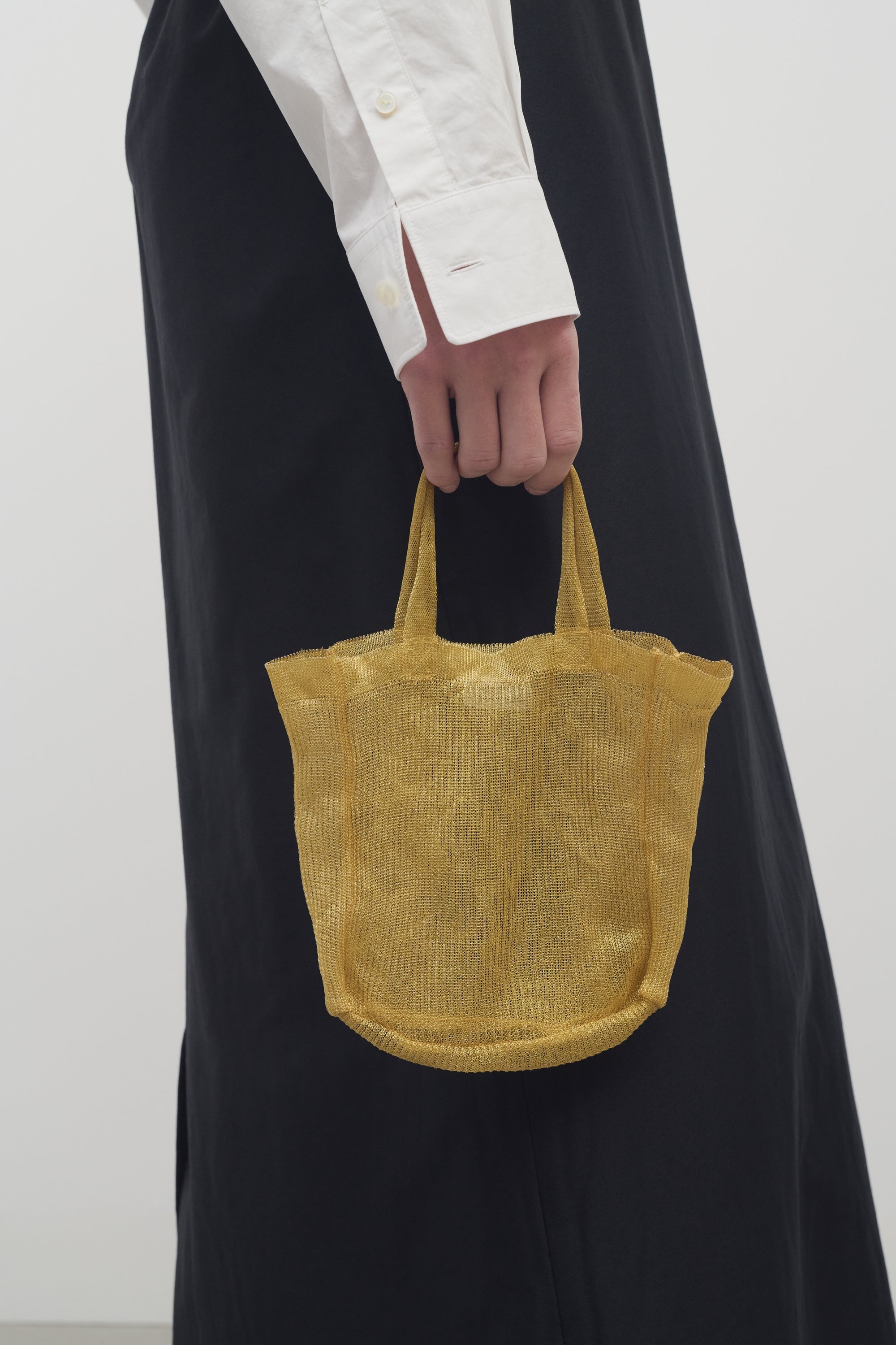 Imogen Mini Tote Bag in Brass - 4
