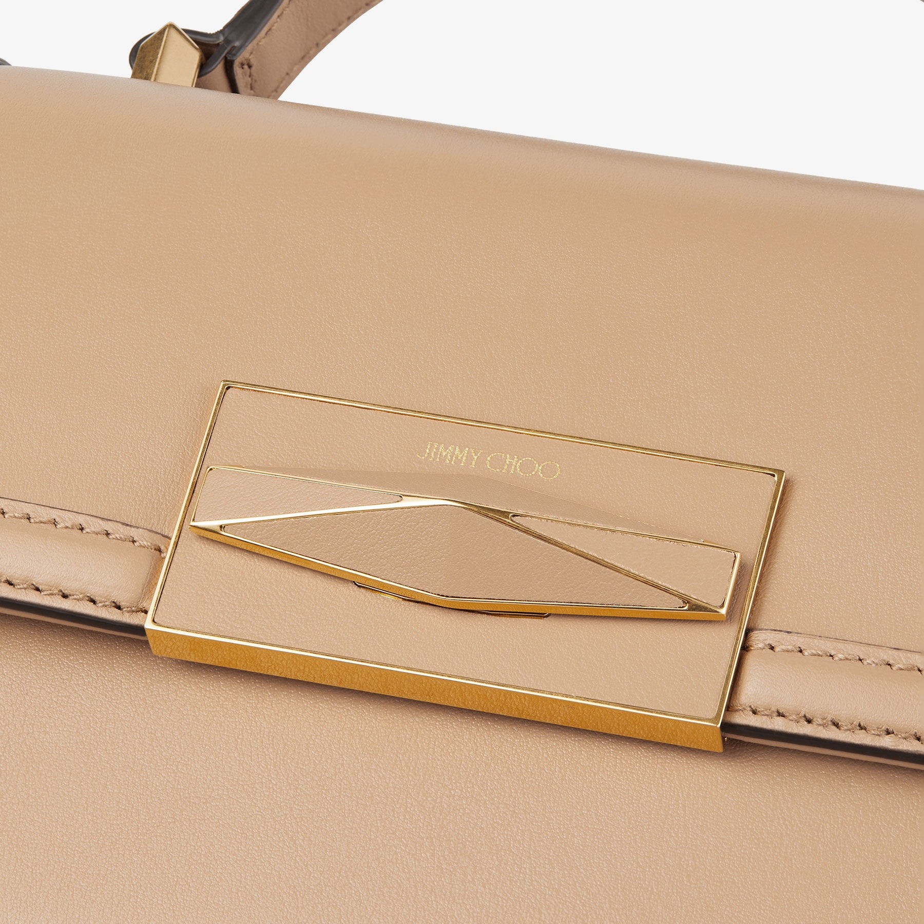 Diamond Top Handle
Biscuit Smooth Calf Leather Top Handle Bag - 3