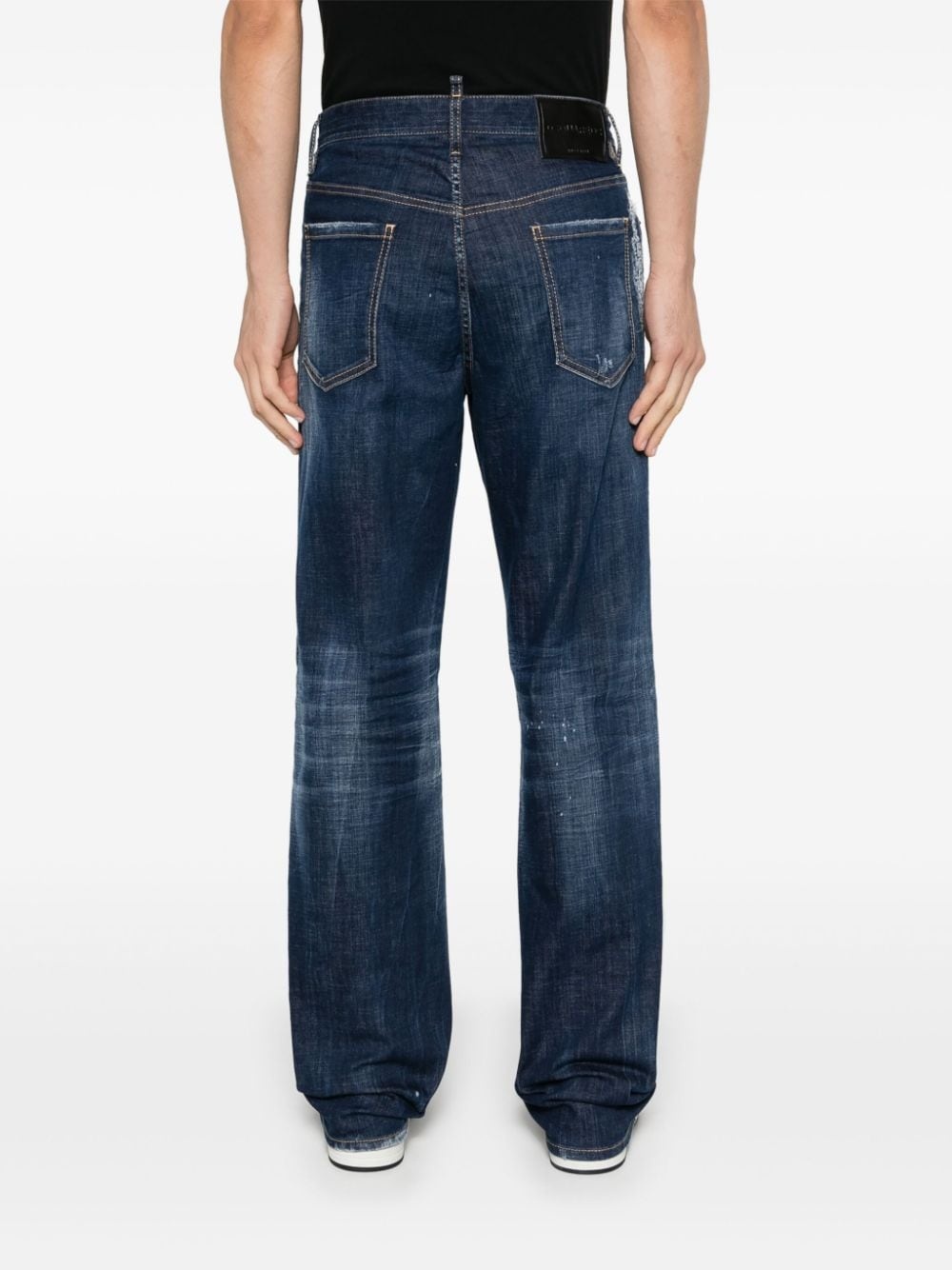 logo-patch jeans - 4