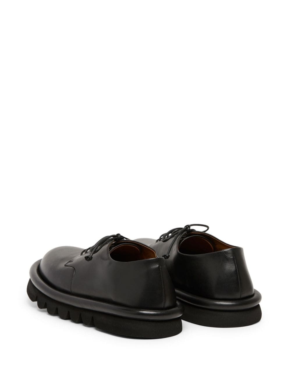 chunky sole leather derby shoes - 3