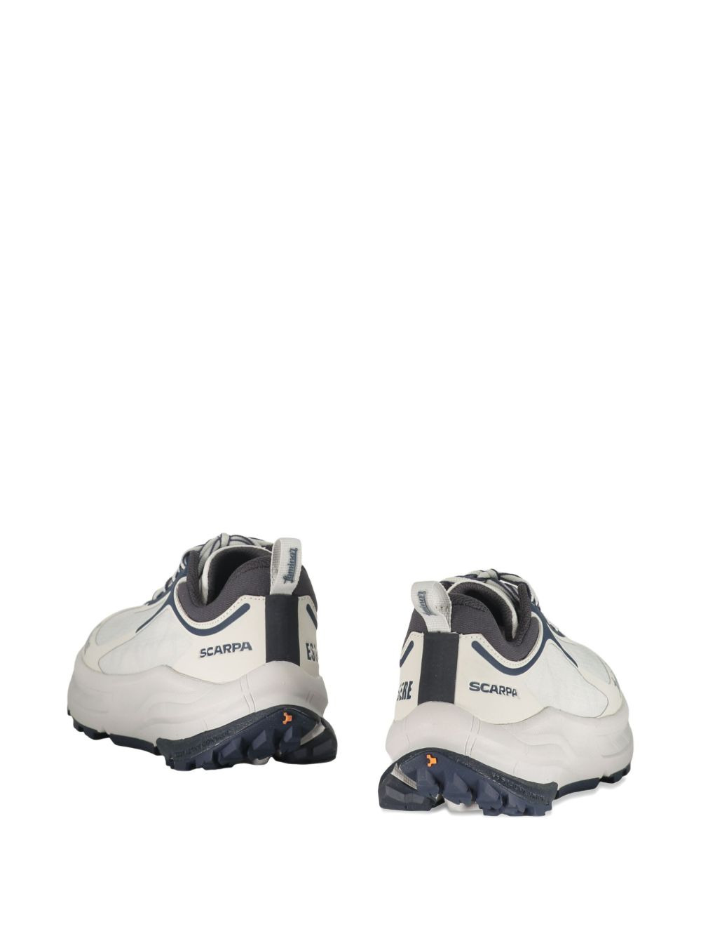 round-toe lace-up sneakers - 3