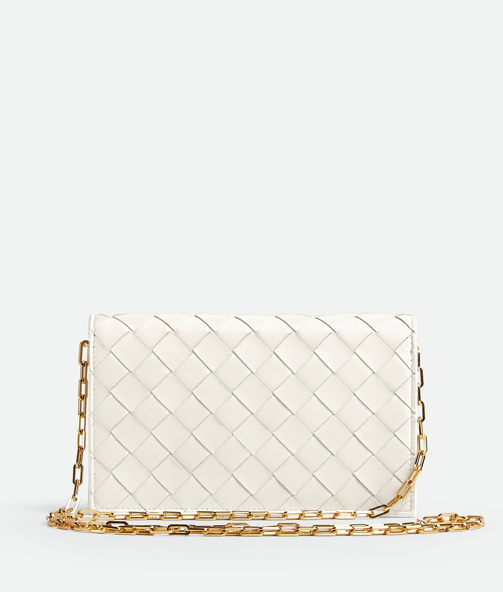 intrecciato mini bag on chain - 4