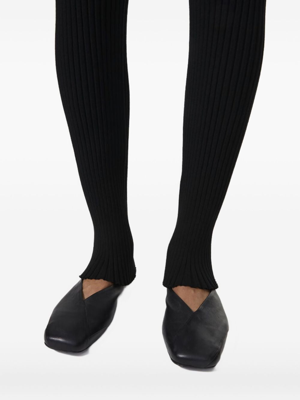 ribbed-knit trousers - 5