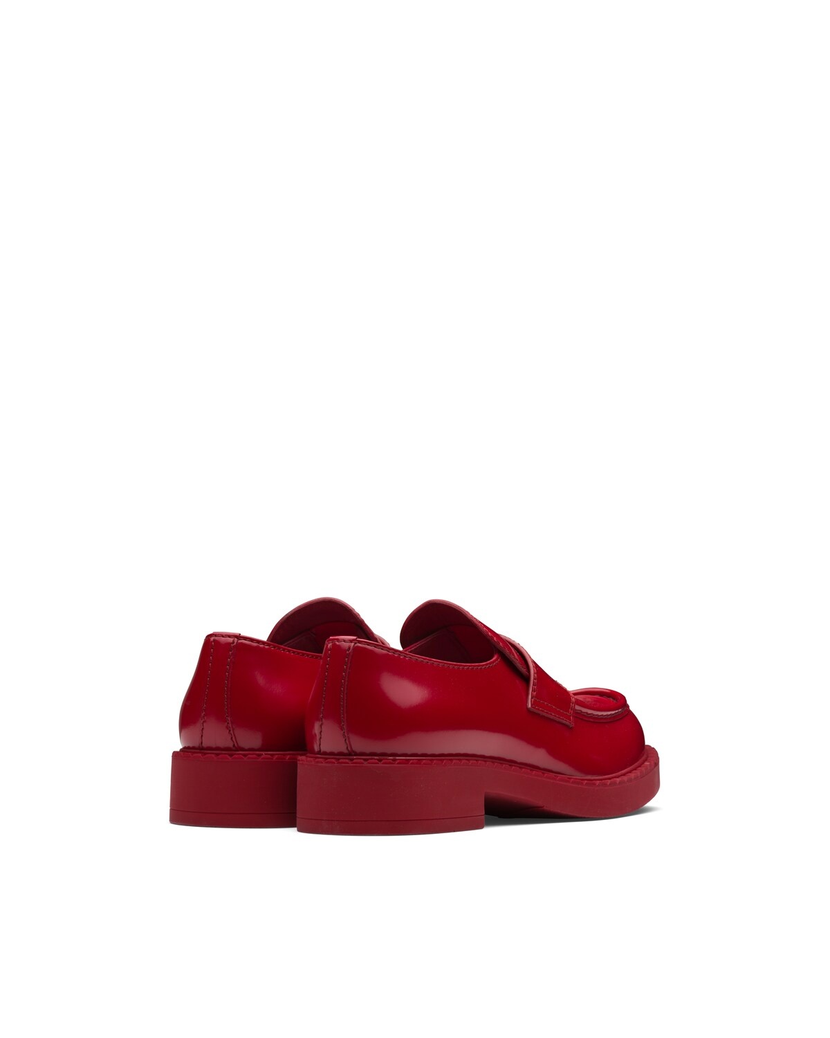 Chocolate brushed leather loafers - 3
