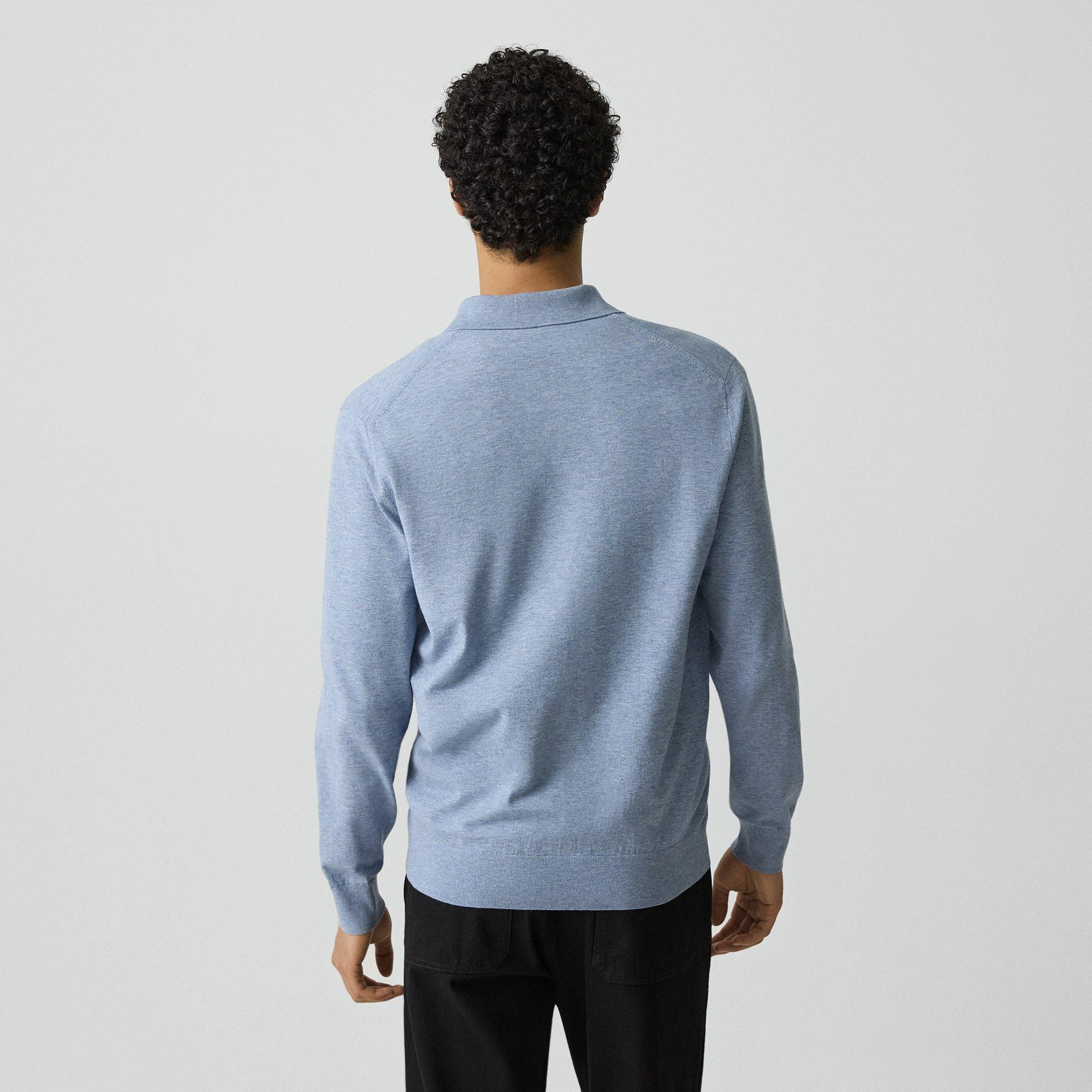 Goris Long-Sleeve Polo Shirt in Light Bilen - 4