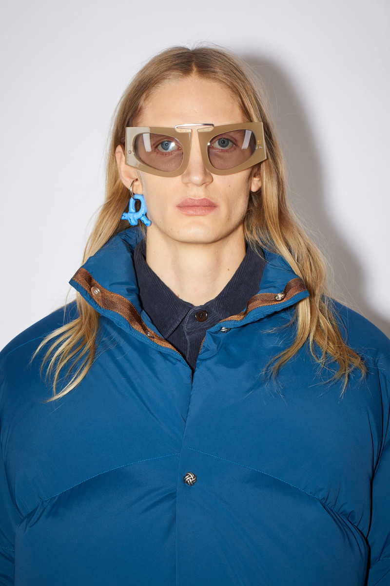 Down puffer coat - Teal blue 7