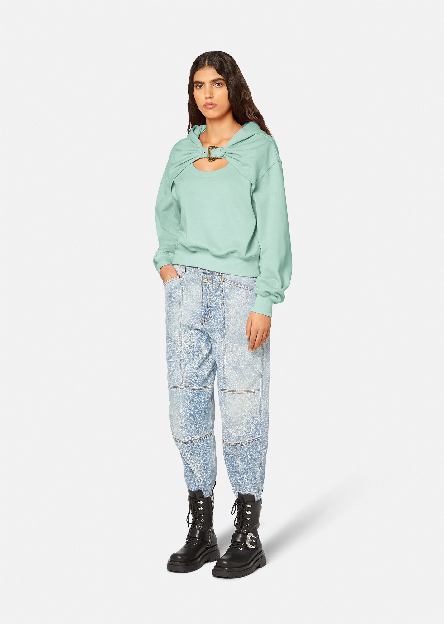 Baroque Buckle Hoodie - 2