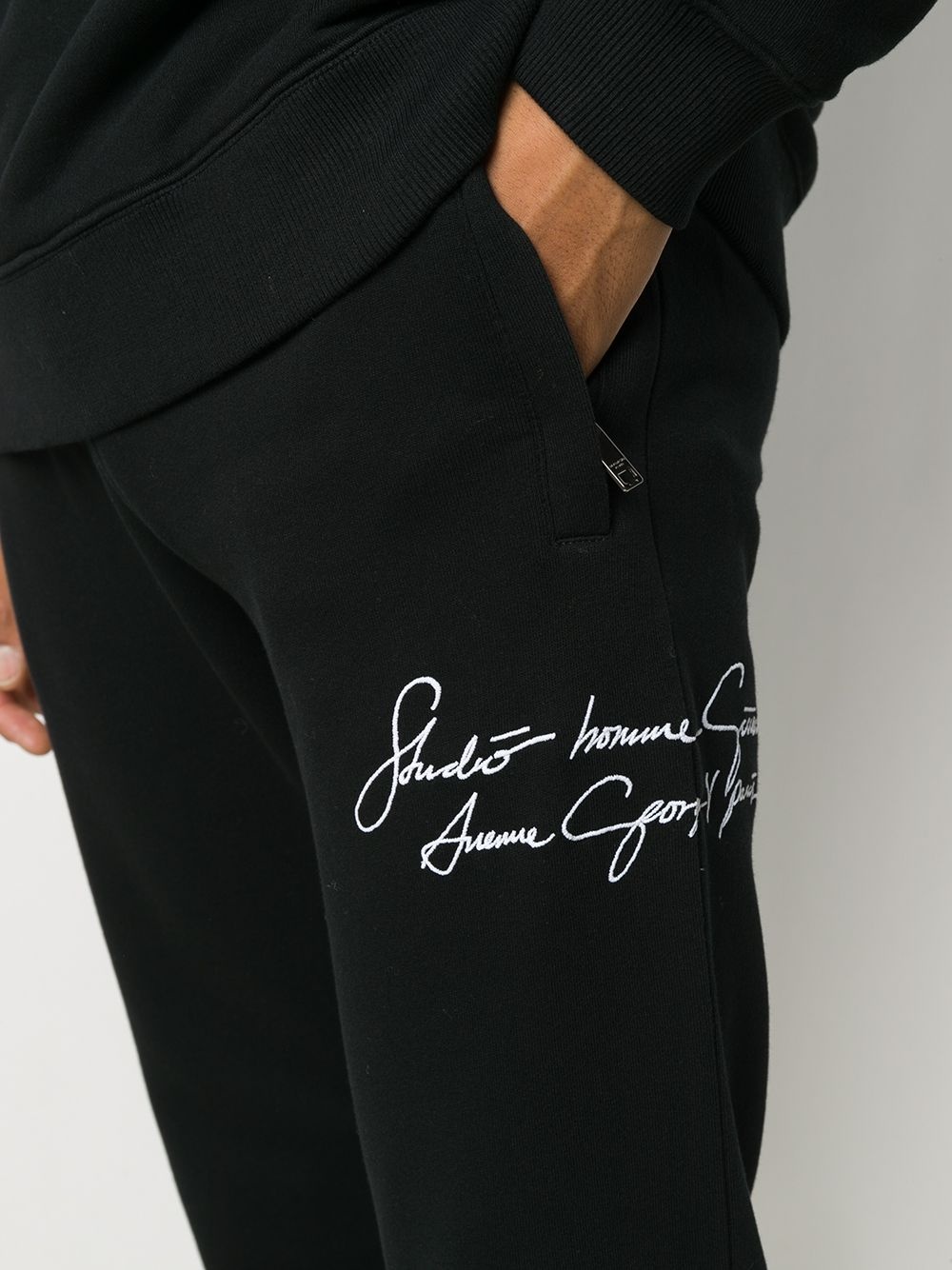 slogan track pants - 5