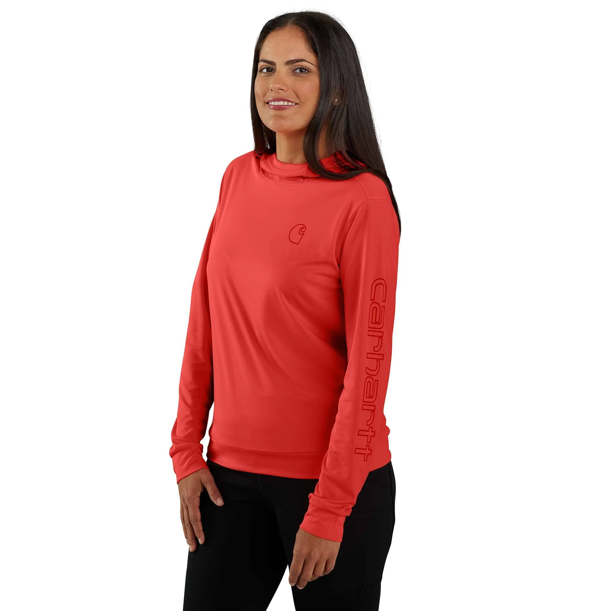 Women's Force Sun Defender™ Relaxed LS Logo Hoodie - 1