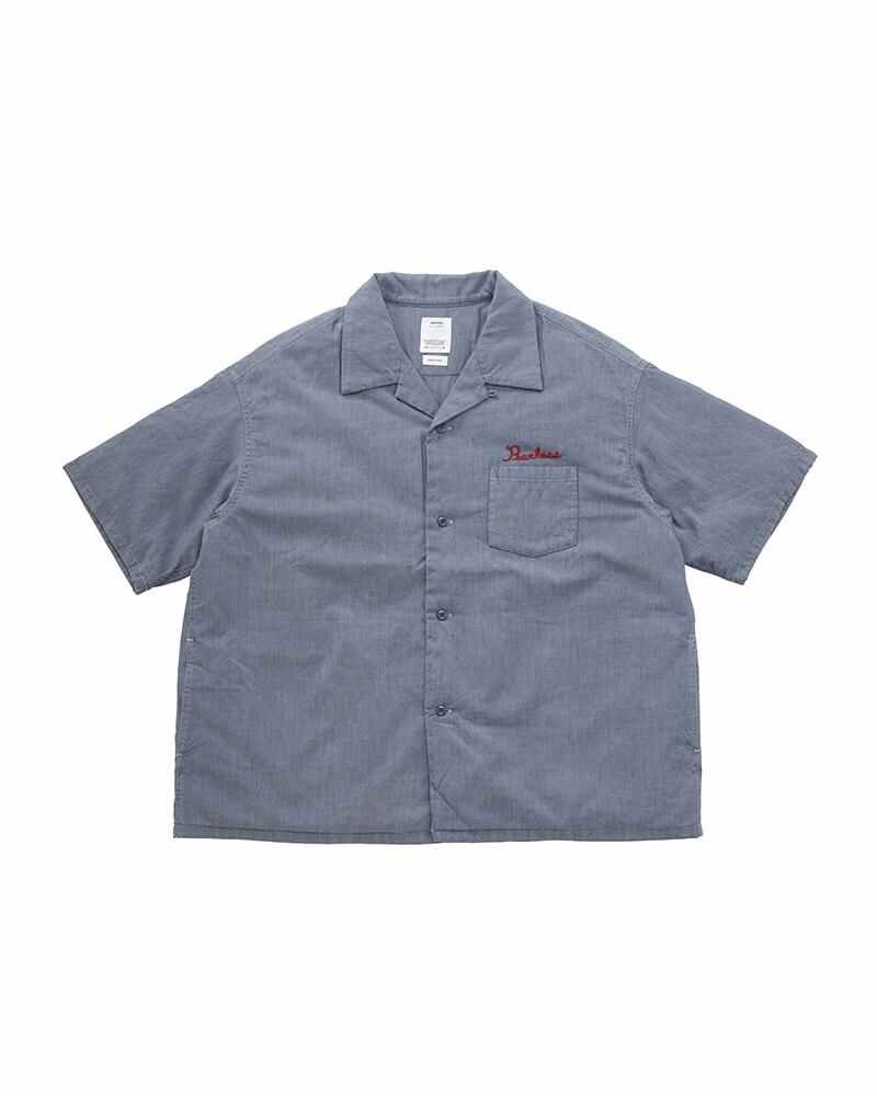 WALLIS DOWN SHIRT S/S INDIGO - 1