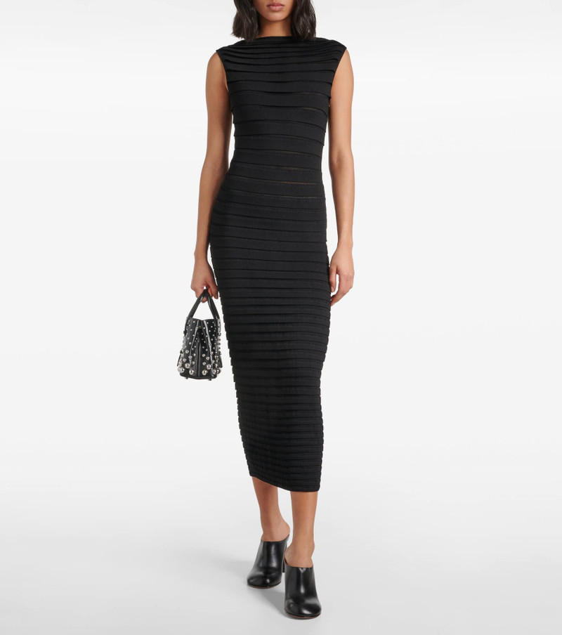 Alaïa Striped midi dress outlook