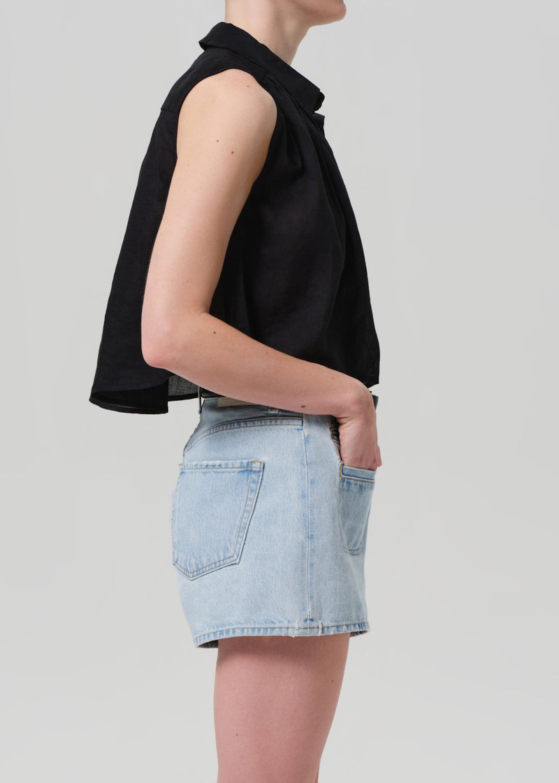 Sleeveless Ambrose Top In Black 4