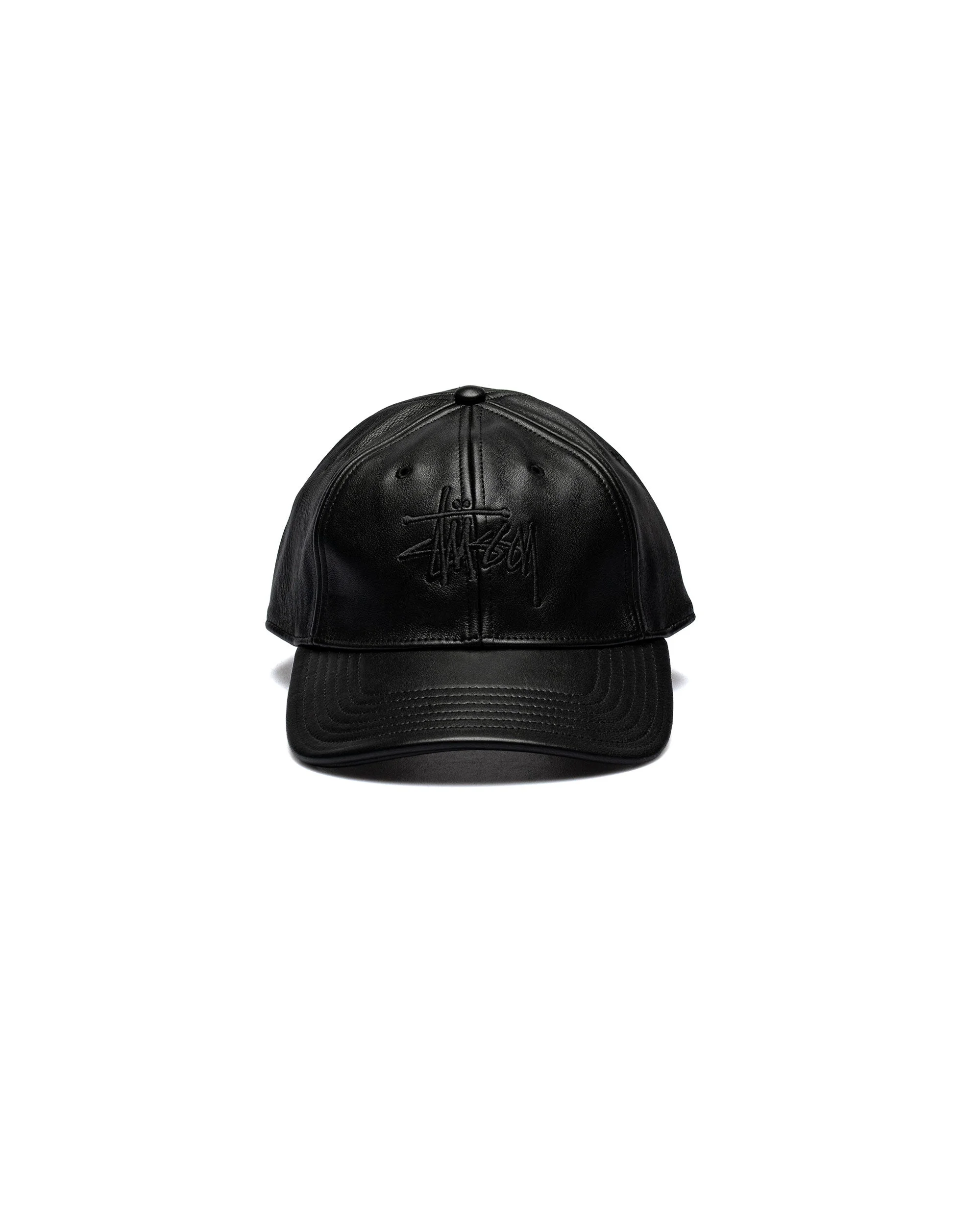 Stüssy Leather Basic Stüssy Cap Black - 1