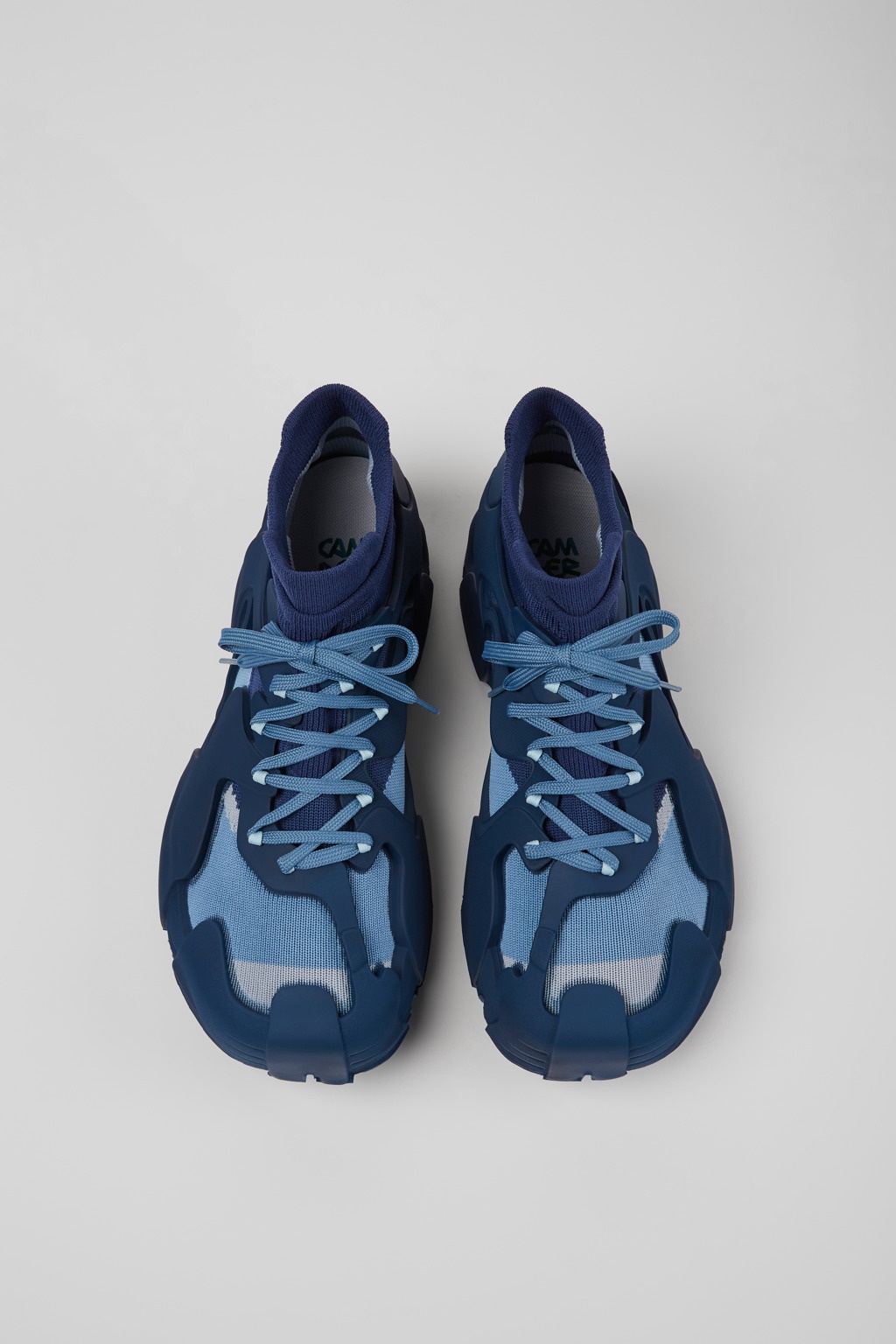 Blue caged sneakers - 4
