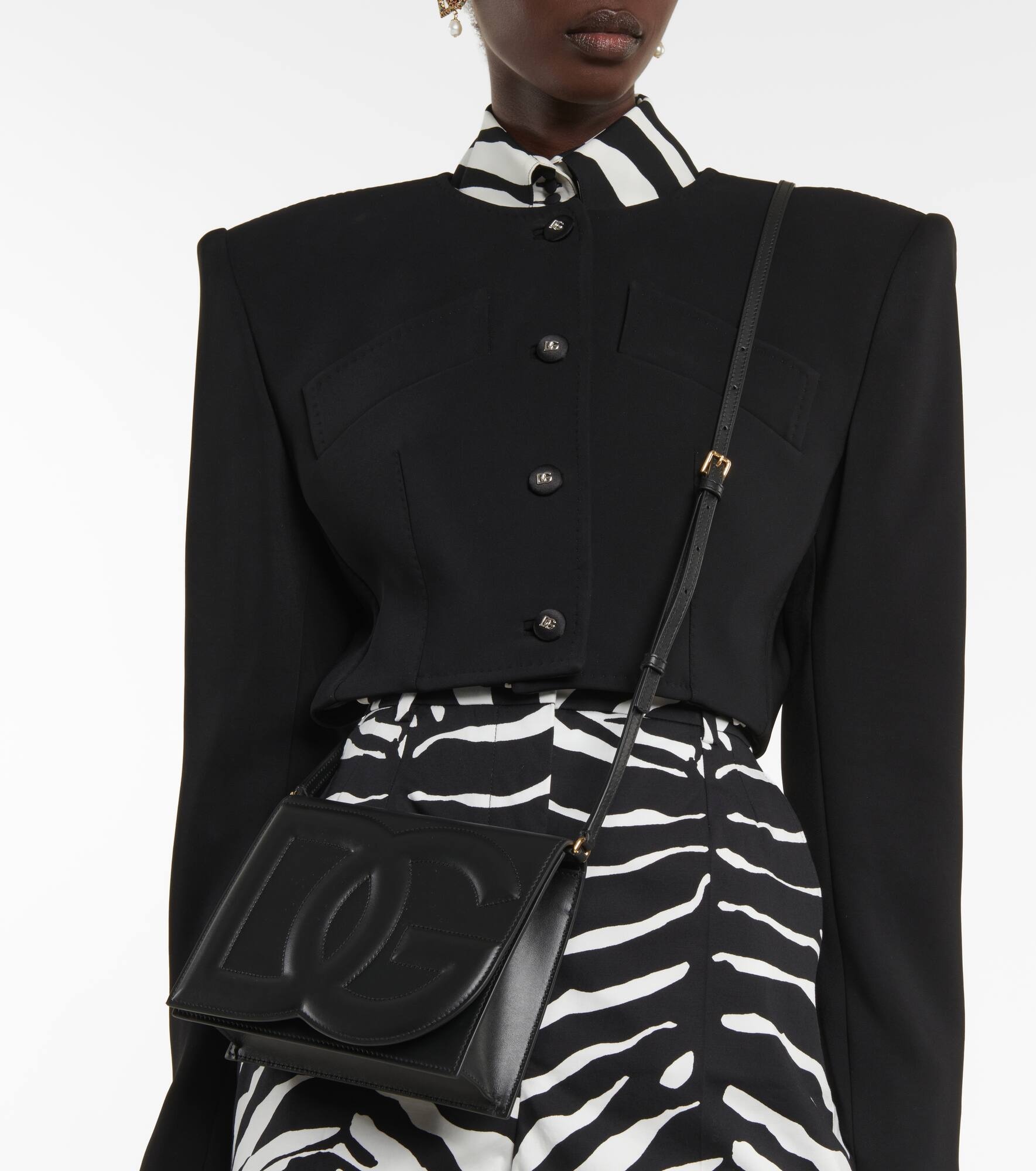 DG leather shoulder bag - 2