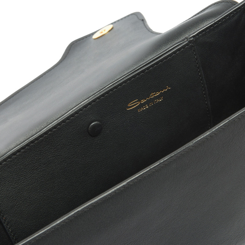 Black leather The Pluto bag 4