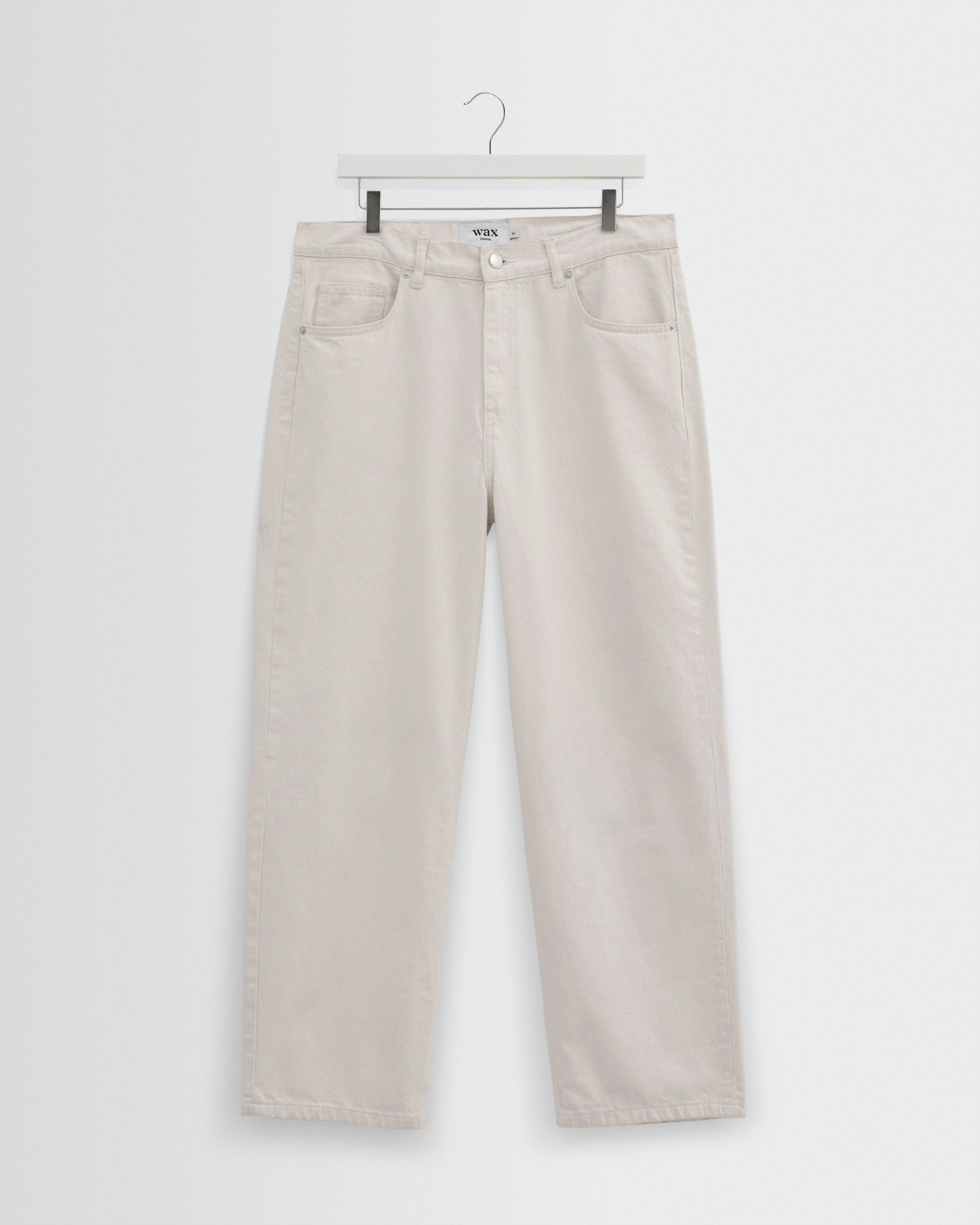 Felix - Ecru Loose Fit Denim Jeans - 1