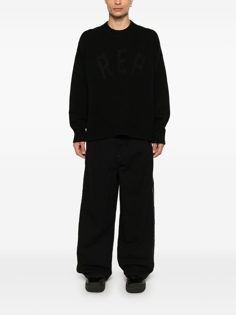 REPRESENT Rep-appliqué sweater outlook