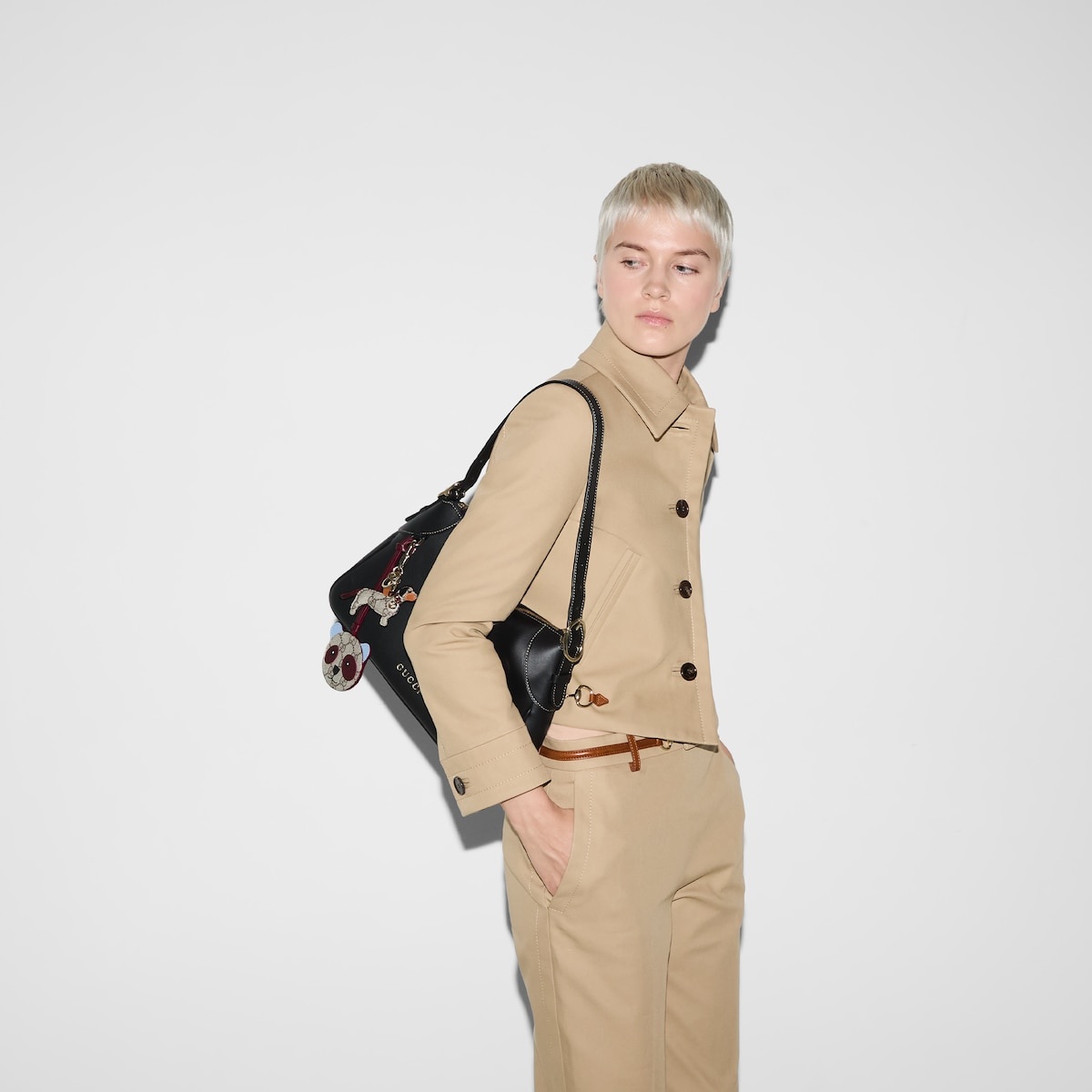 GG Emblem medium shoulder bag - 3