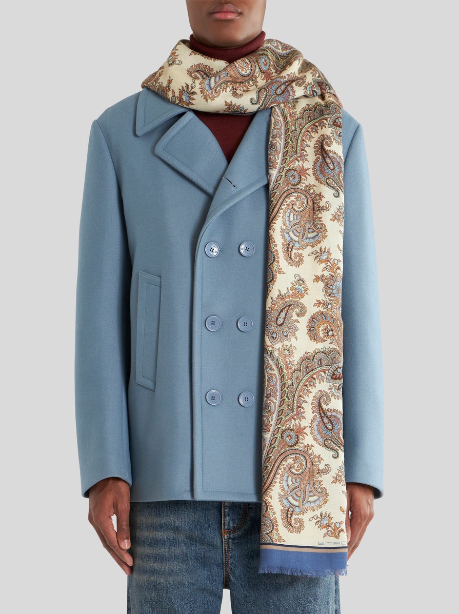 PAISLEY CASHMERE AND SILK SCARF - 2