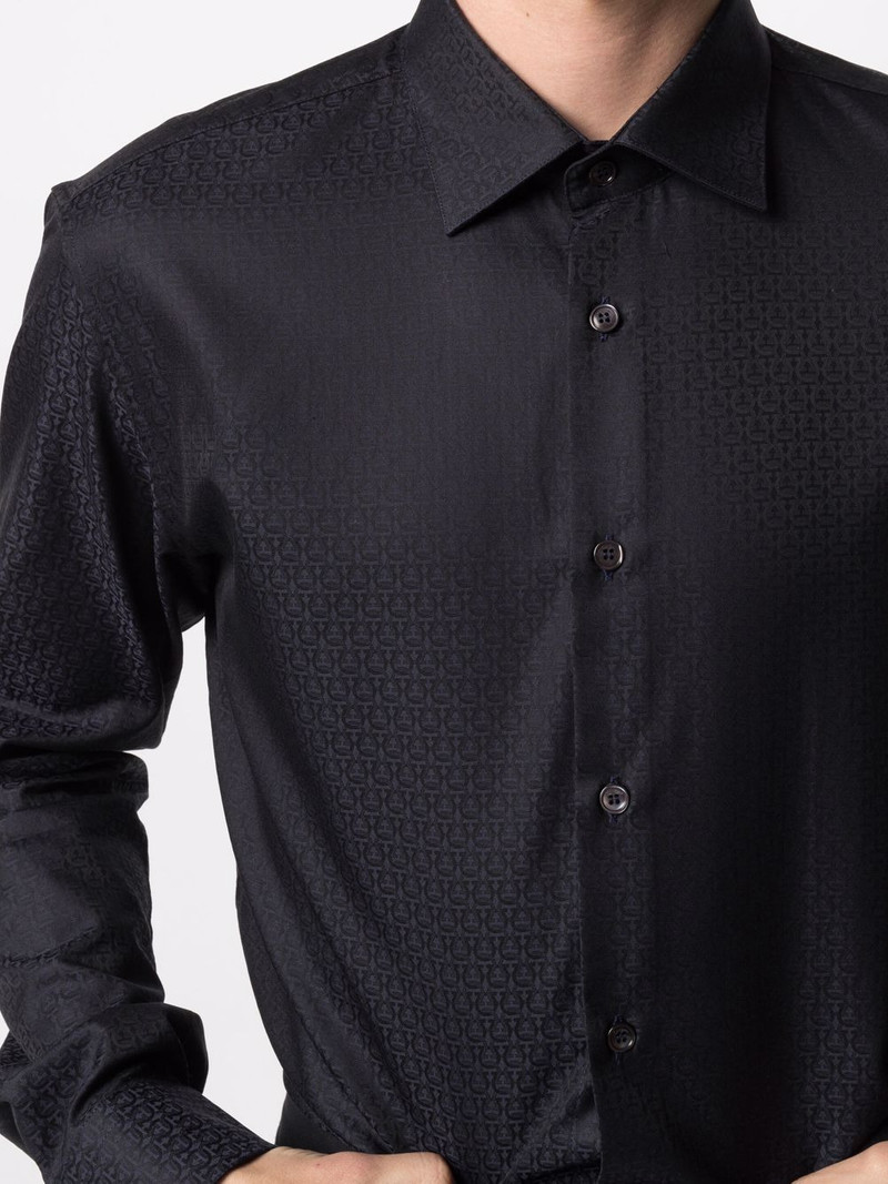 Gancini-print shirt 5