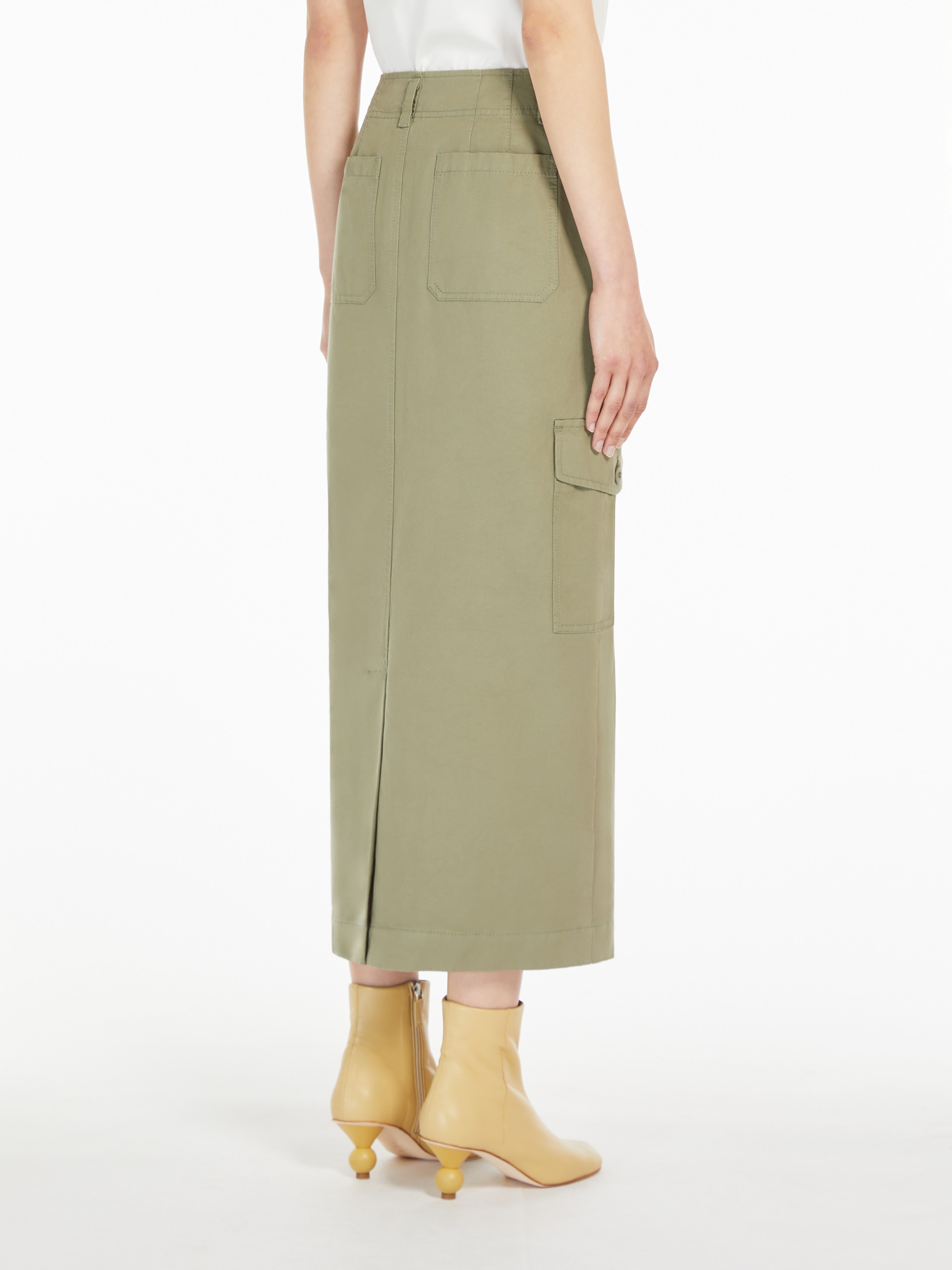 CALAIS Long skirt in cotton canvas - 4