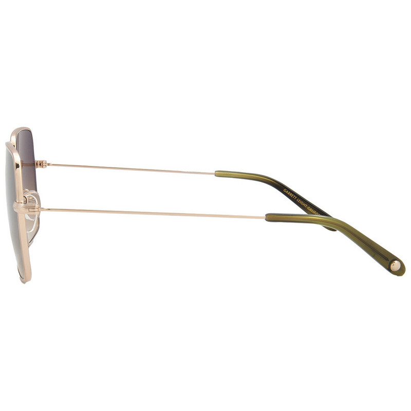 Garrett Leight MEADOW SUN Olive Gradient Square Ladies Sunglasses 4067 G-DGFR/OG 56 4
