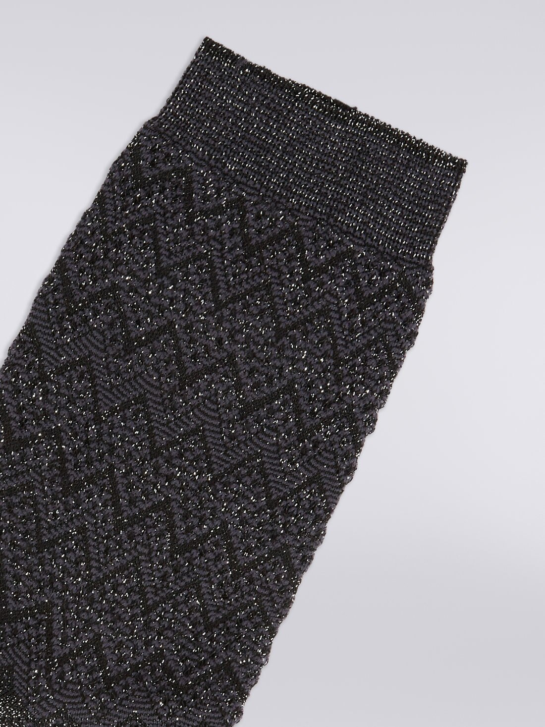 Short zigzag viscose and nylon socks - 3