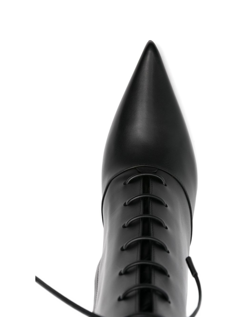 85mm lace-up pointed-toe boots - 4