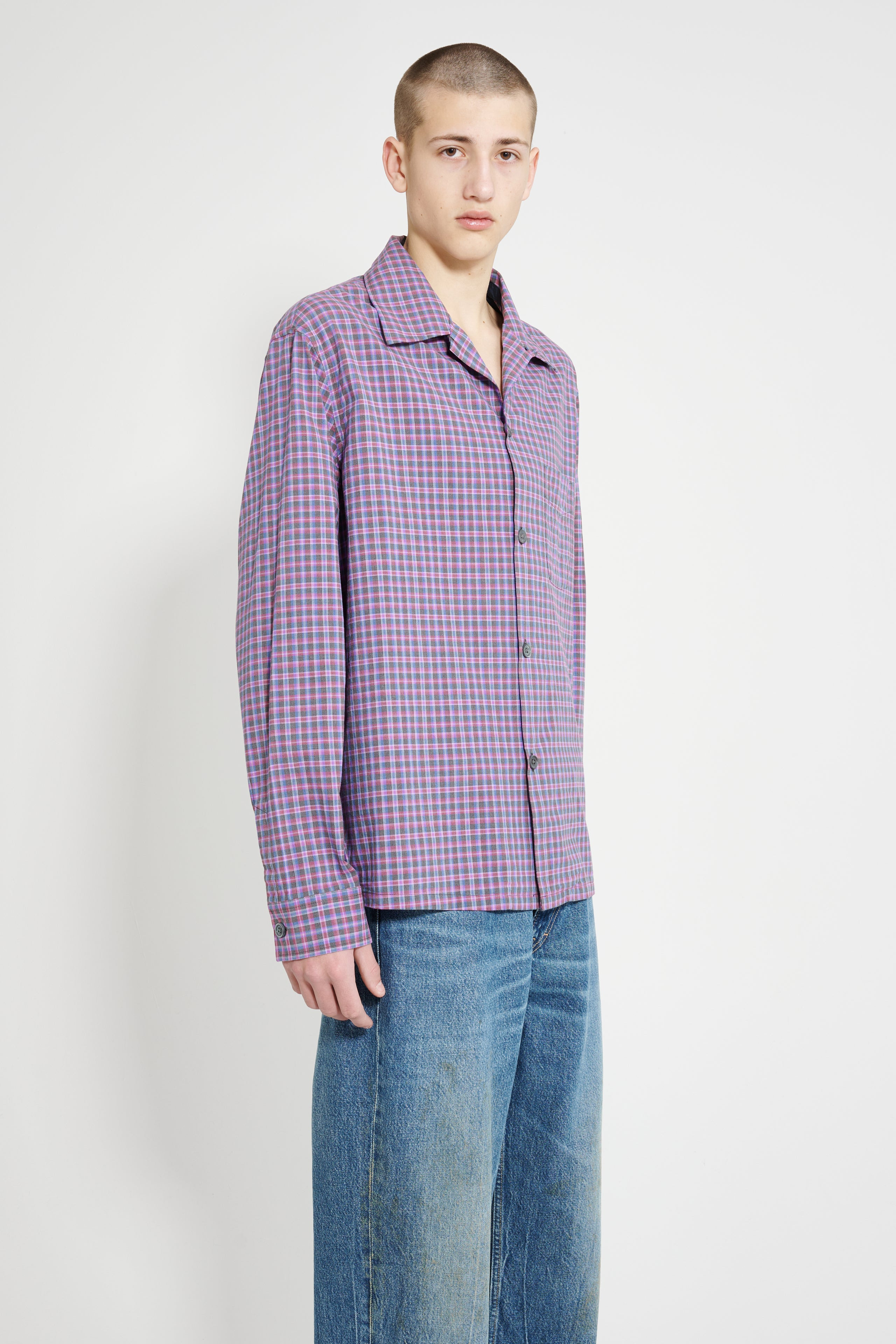 OUR LEGACY HEUSEN SHIRT VENICE CHECK ALMOST SEERSUCKER - 3