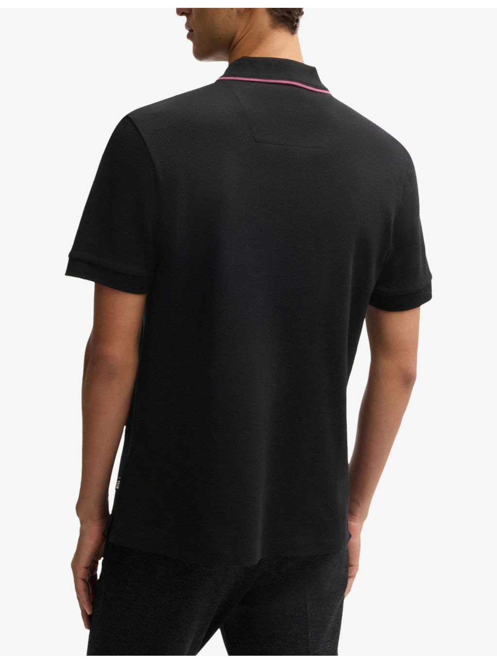 Short-sleeved zip-up cotton polo shirt - 4