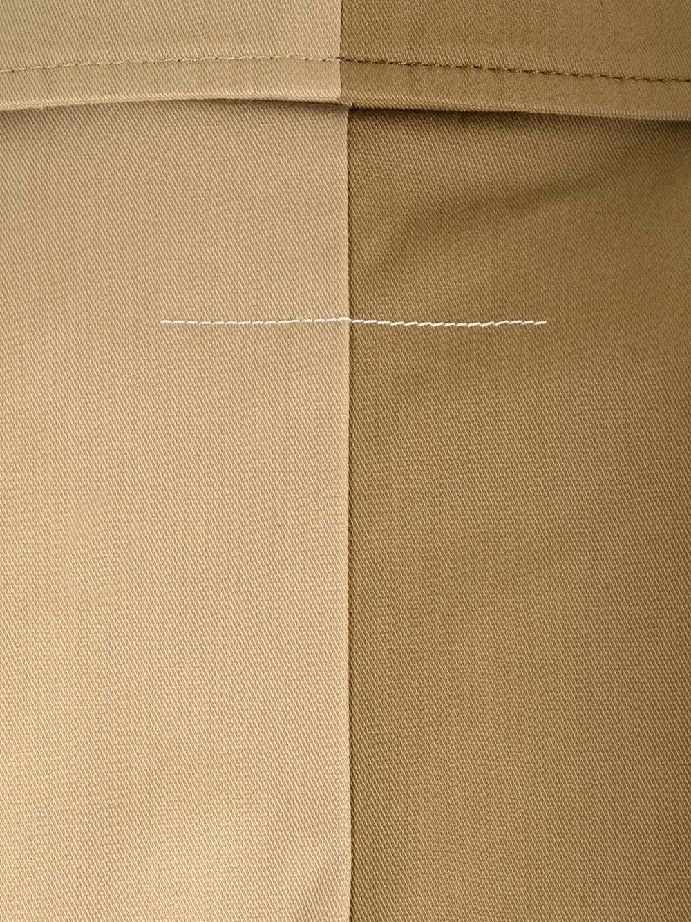 Cropped Trench Coat Jackets Beige - 5