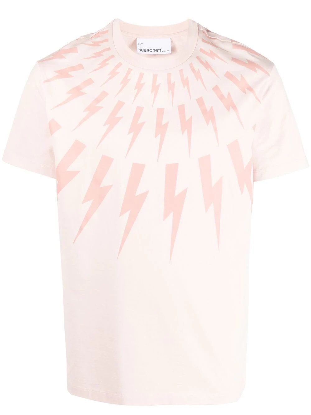 Thunderbolt-print cotton T-shirt - 1