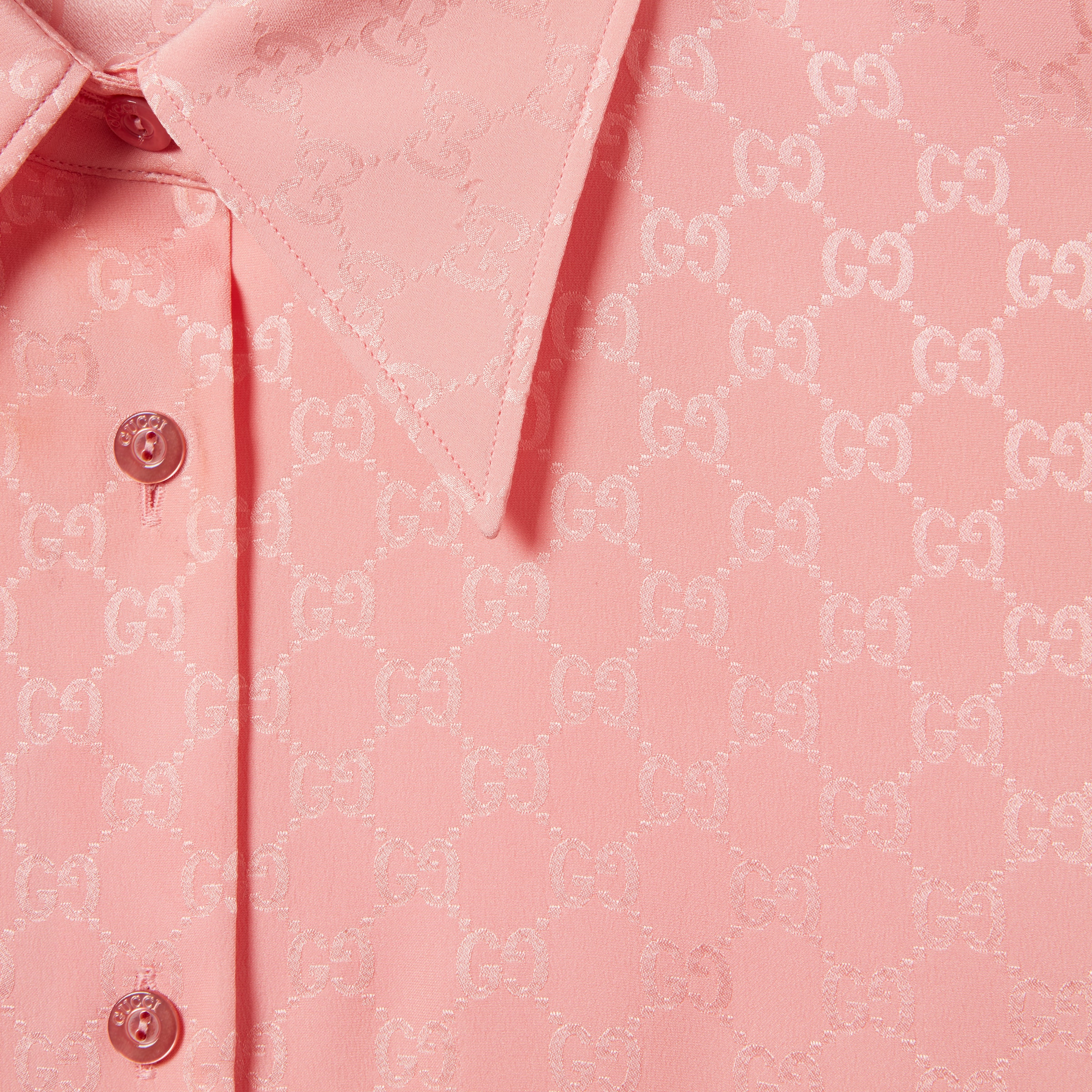 GG silk jacquard shirt - 6