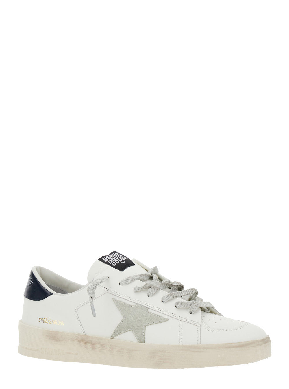 Golden Goose Men White Sneakers With Star Detail In Leather Man - 2