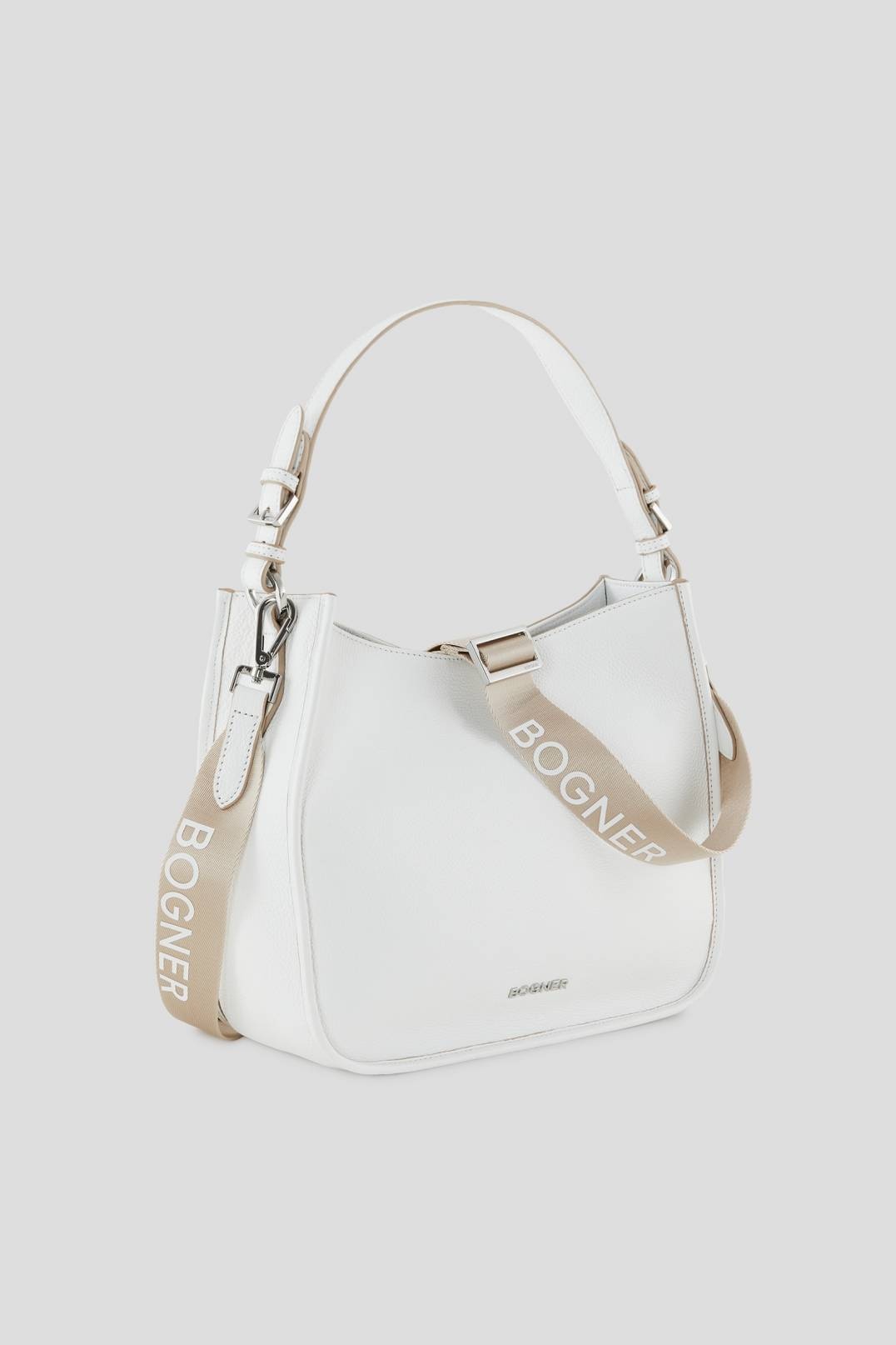 PONTRESINA SELENA HOBO BAG IN WHITE - 2