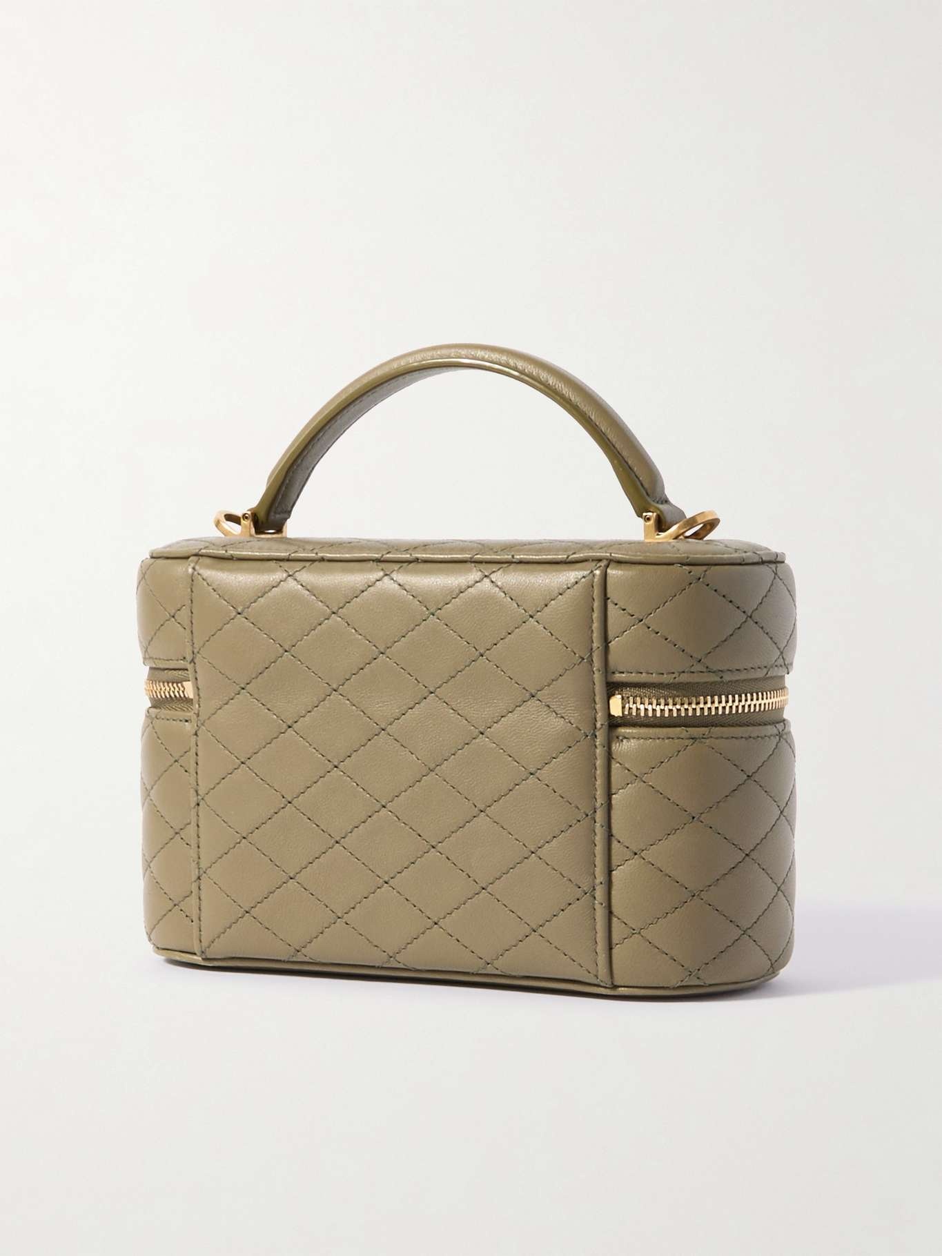 Gaby Vanity quilted leather shoulder bag Green - 3
