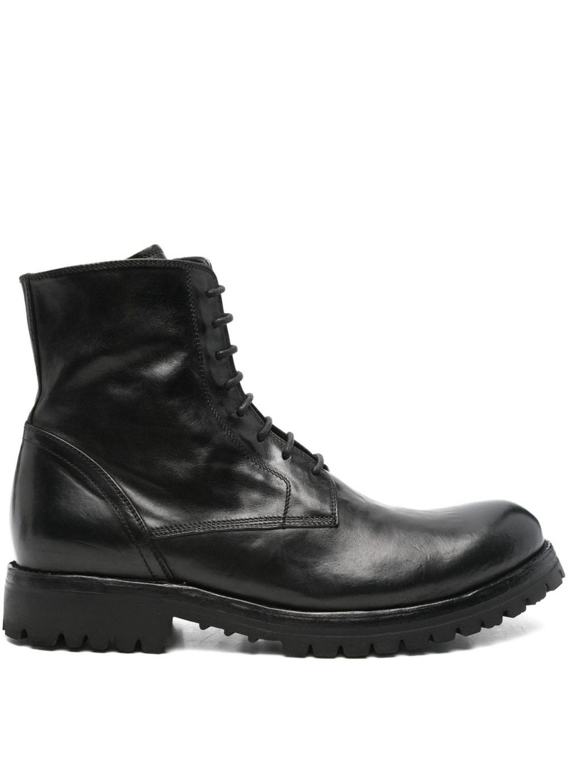 Ikonic 001 lace-up zip boots 1