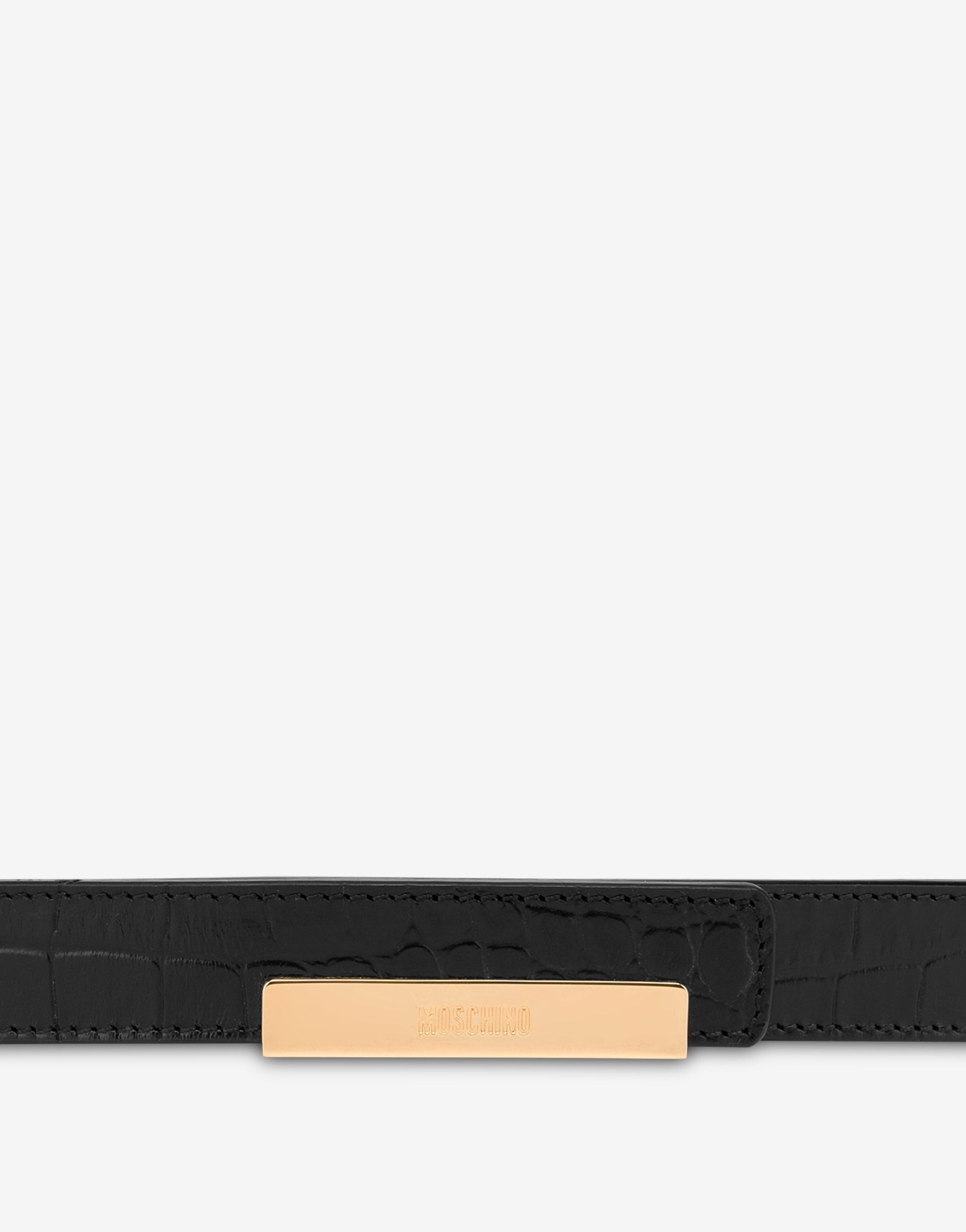 METAL PLAQUE CALF BELT - 1