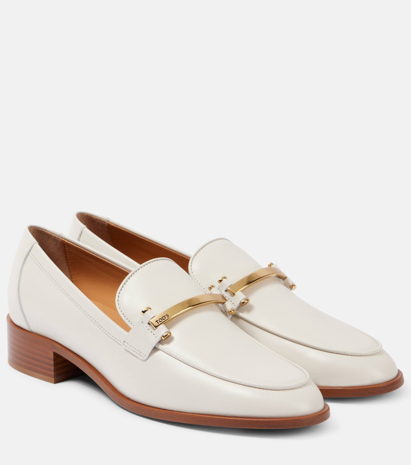 Leather loafer pumps - 1