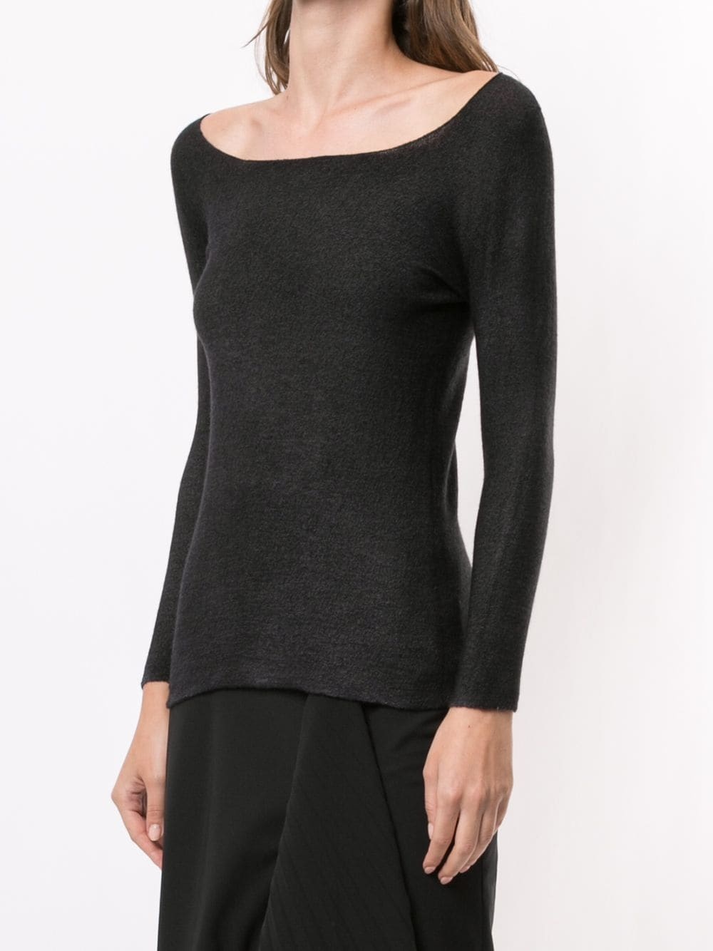 v-neck knitted top - 3