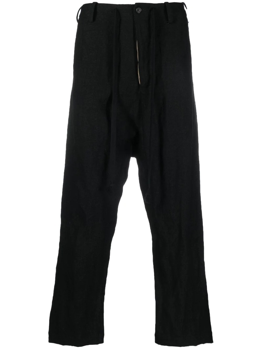 cropped wool trousers - 1
